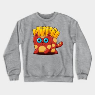 Cat French Fries Crewneck Sweatshirt